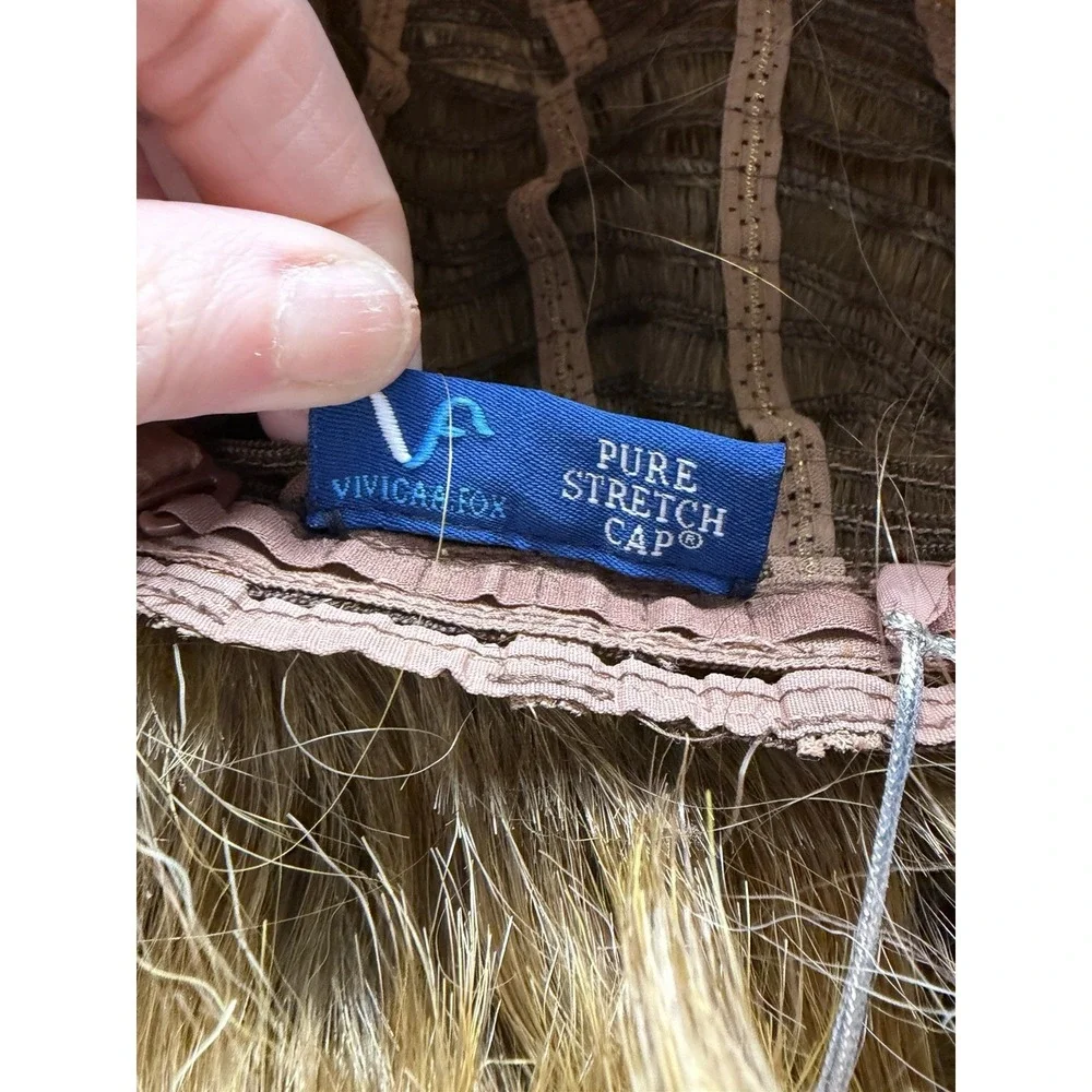 Short Vivica‎ A Fox Wig Layered Style Stretch Cap Blonde/ Carmel Gail